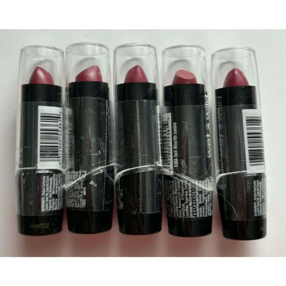 Wet n Wild Matte Lipstick 536A Dark Wine Lot of 5